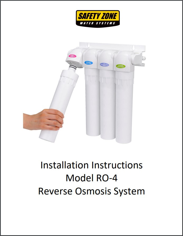 SZ-RO-4 Reverse Osmosis Drinking Water Installation Instructions