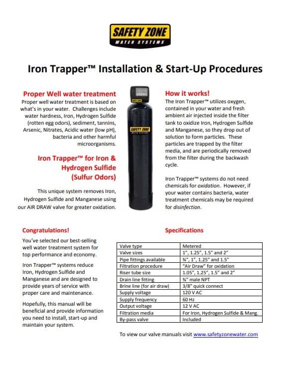 iron trapper installation instructions