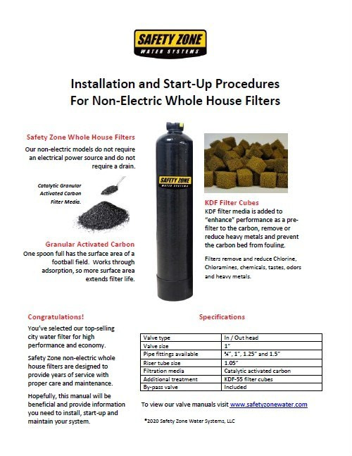non-electric filtration system instructions